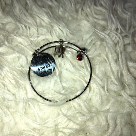 Inspirational Elephant Pendant Charm Wire Aesthetics Bangles Stainless Steel - Picture 2 of 7